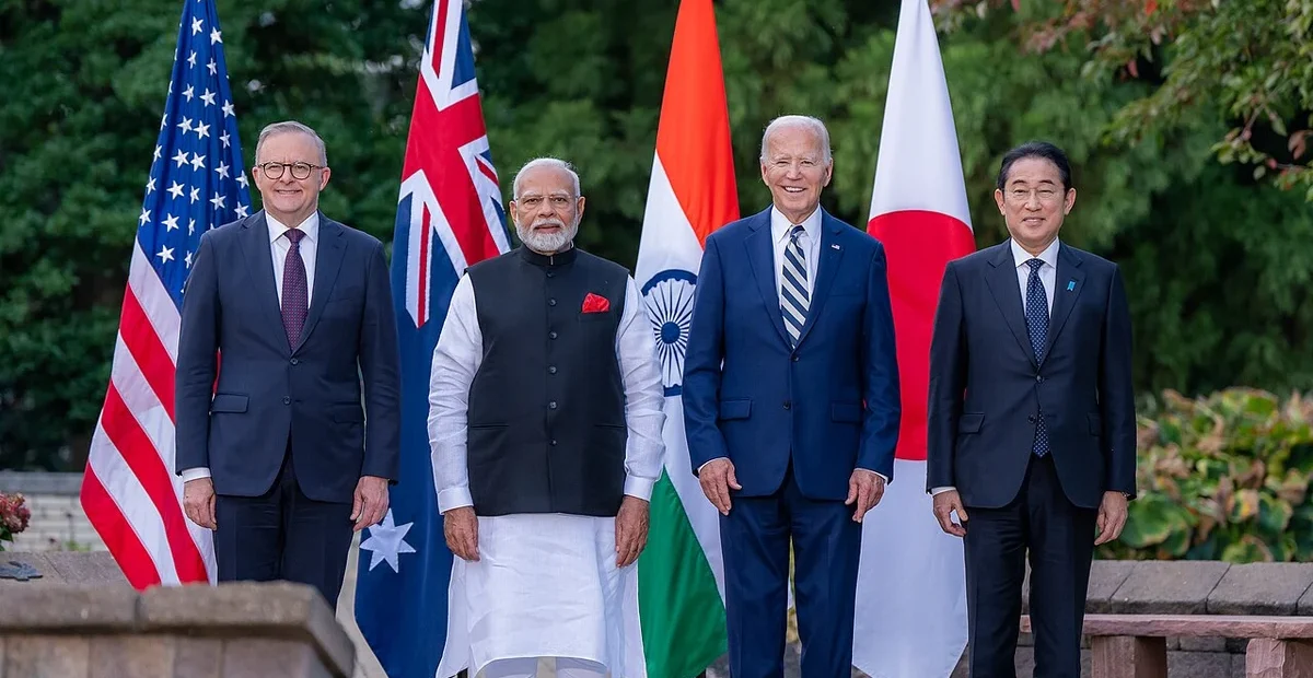 Anthony Albanese and Narendra Modi with Joe Biden and Fumio Kishida in 2024, an archival view of bilateral relations