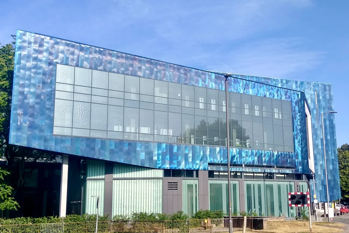 Gateway building of Buckinghamshire New University in High Wycombe