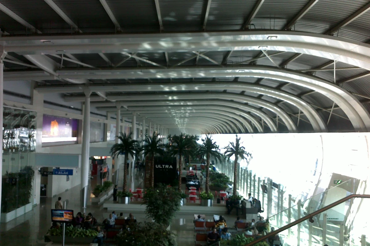 The interior of Delhi Airport Terminal 3 in an archive photograph