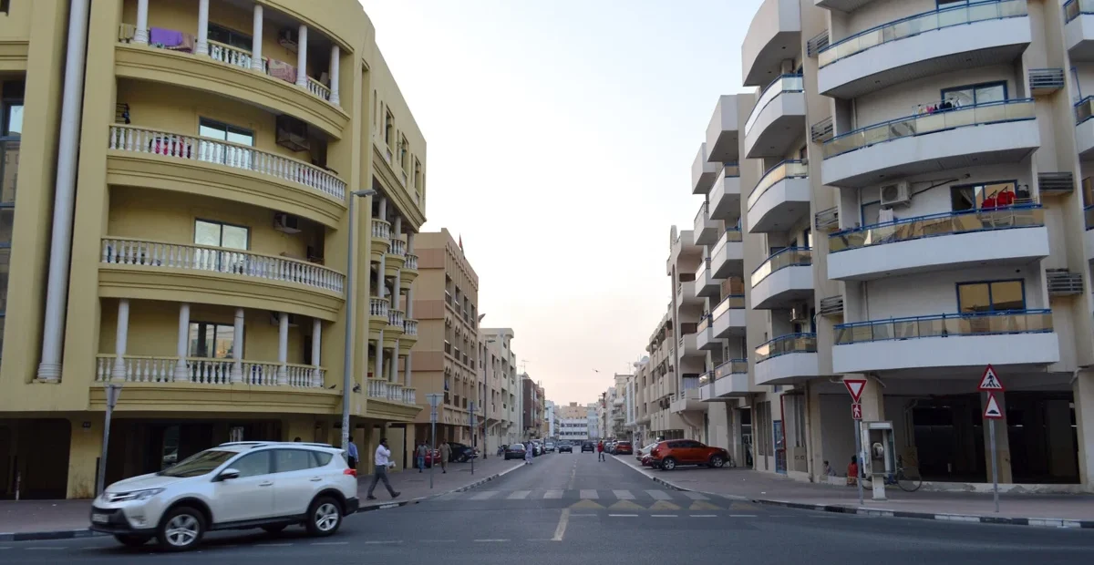 A residential street in Bur Dubai, illustrating Dubai renting.
