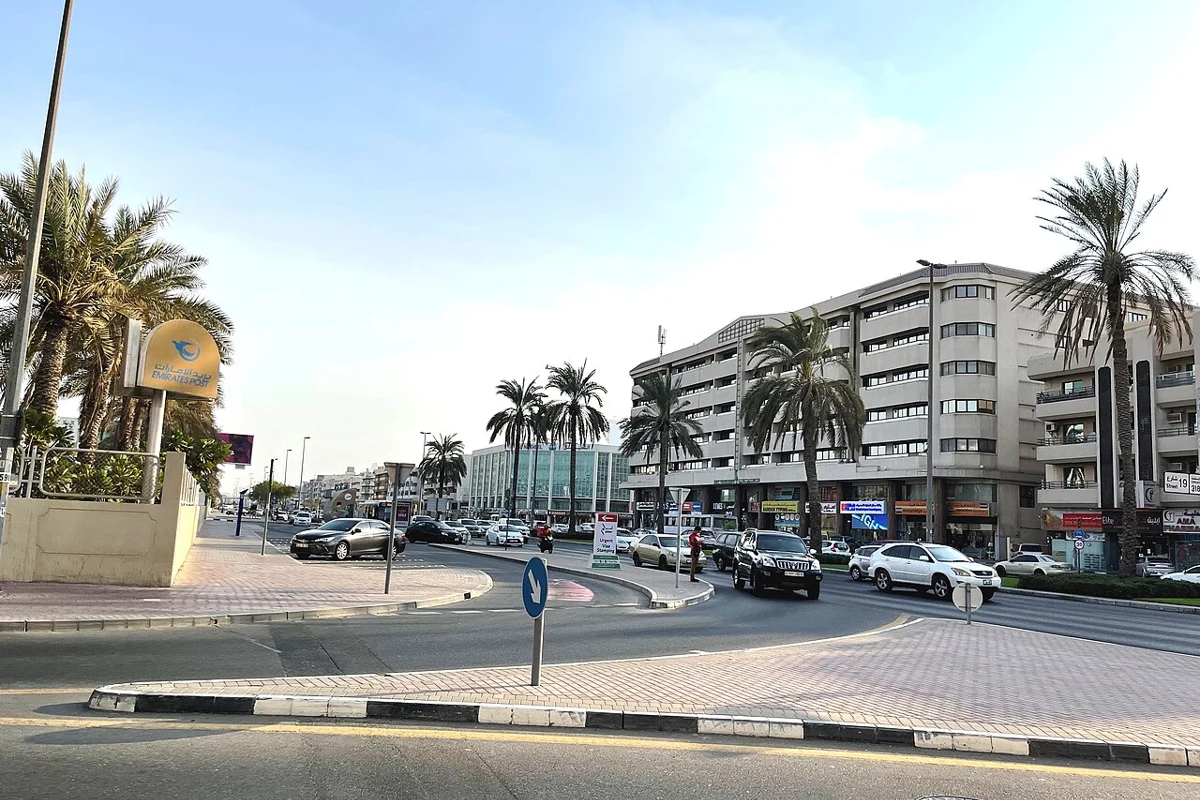 A street in Al Karama, Dubai.