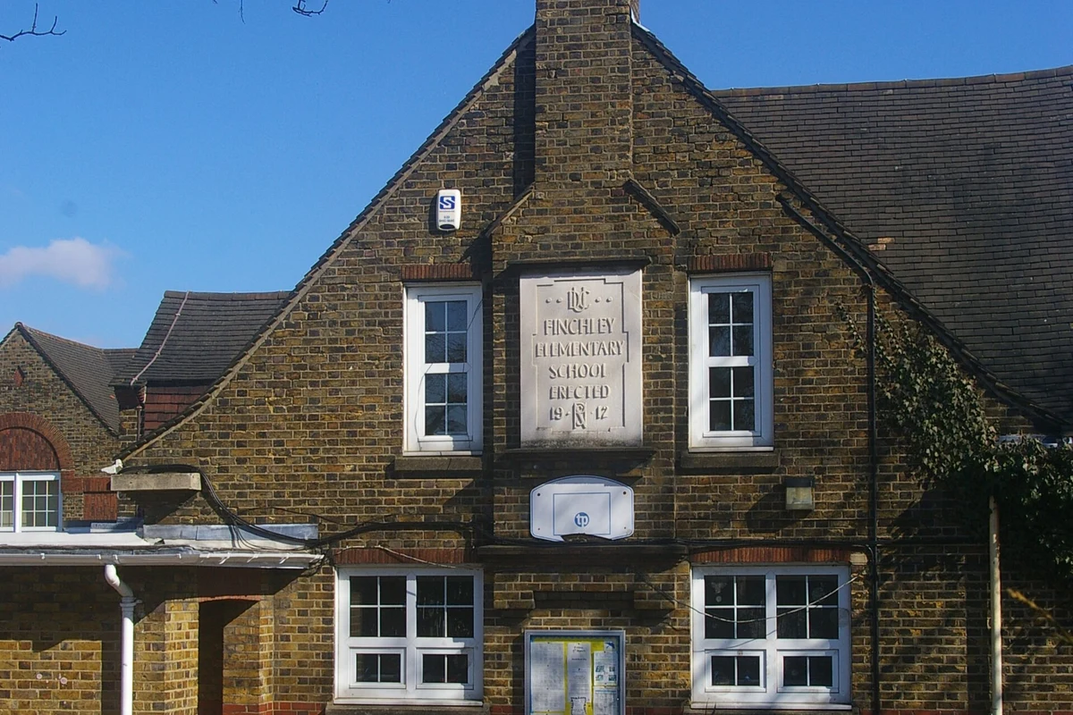 Martin Primary School entrance in East Finchley, London