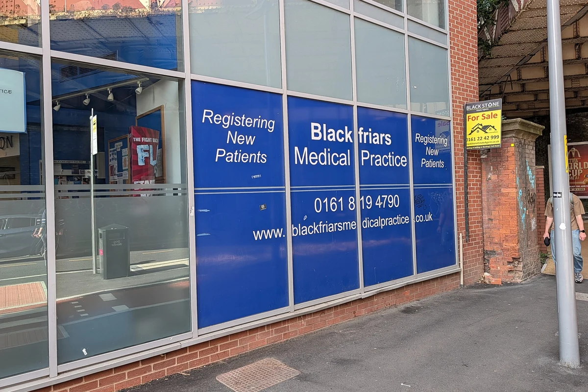 Blackfriars Medical Practice in Salford.