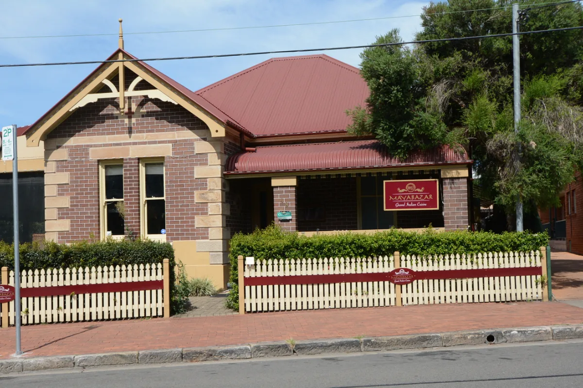 Mayabazar, an Indian restaurant in a converted cottage in Harris Park, Sydney