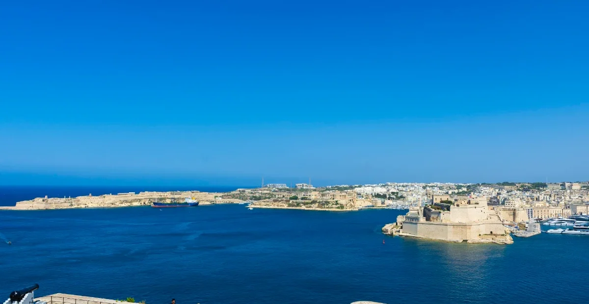 Malta work permit: Valletta's Grand Harbour seen from the Upper Barrakka Gardens