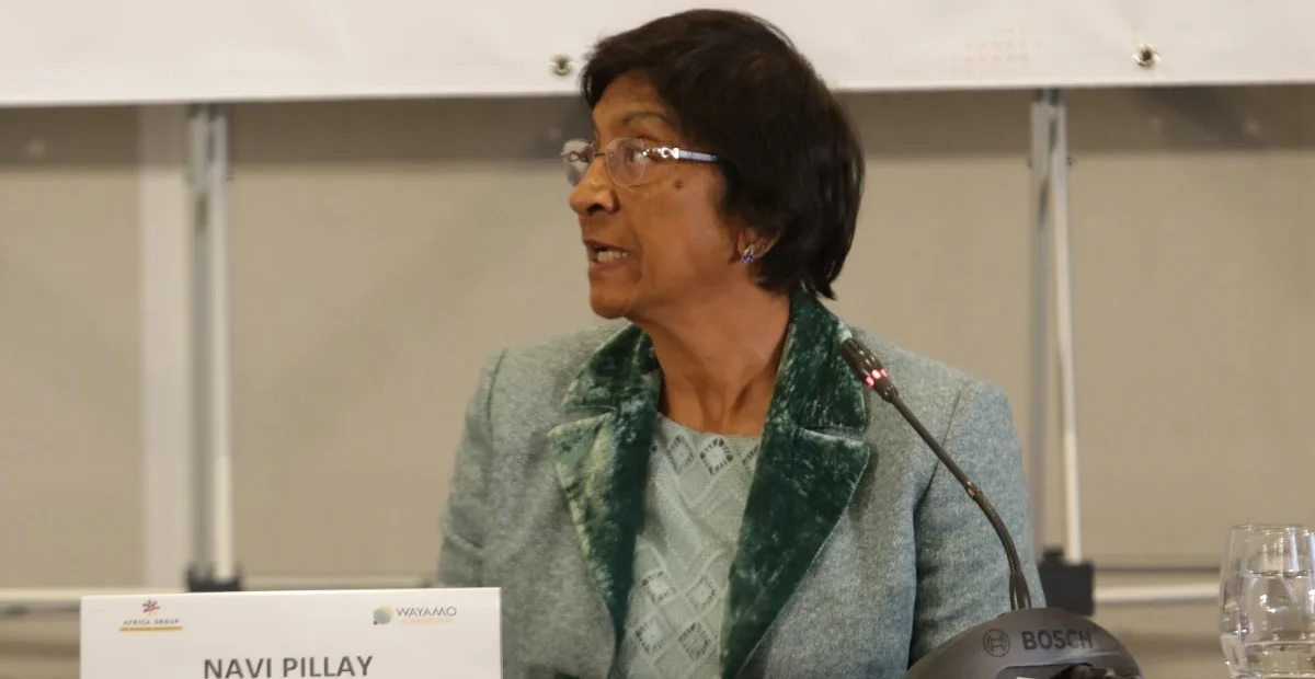 Navi Pillay Nobel Peace Prize laureate, the former UN High Commissioner for Human Rights, in 2018
