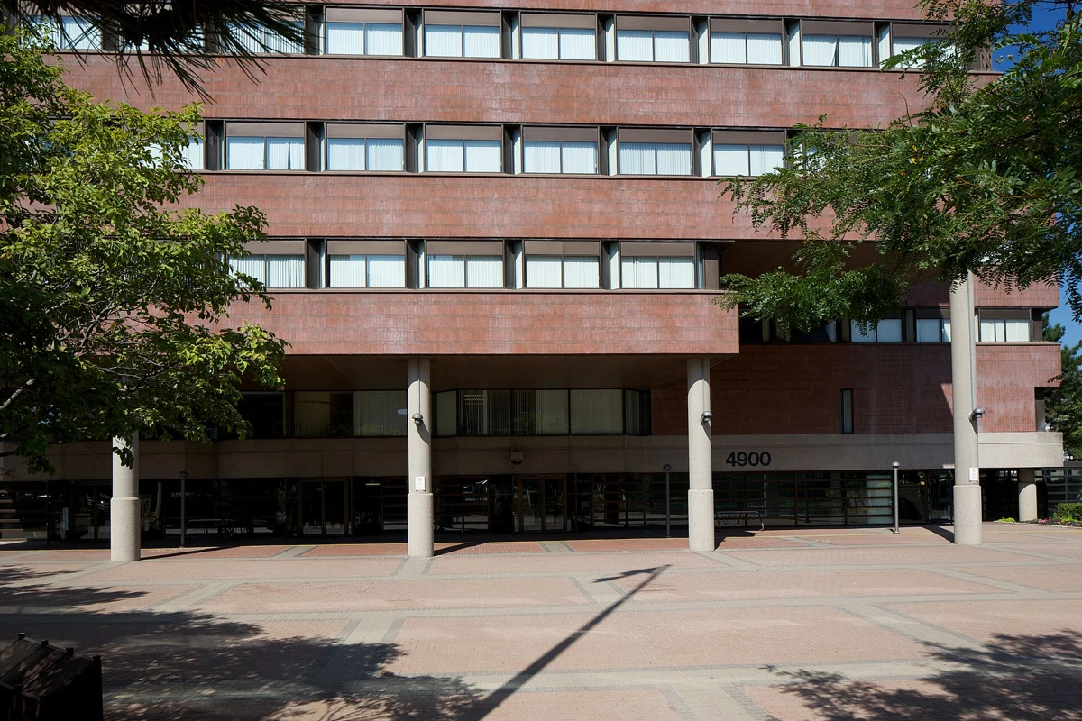 Entrance to the Joseph Shepard federal building in Toronto