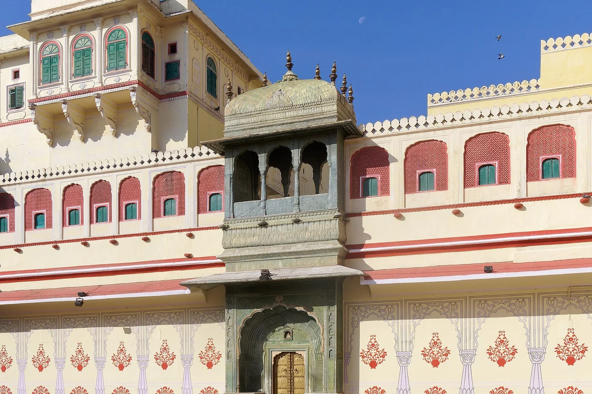Pitam Niwas Chowk at the City Palace in Jaipur, photographed in December 2019
