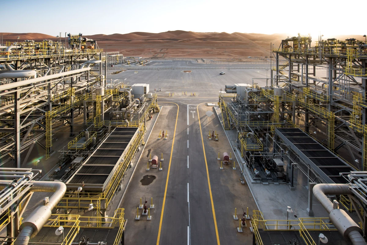 Aramco’s natural gas liquids plant at Shaybah
