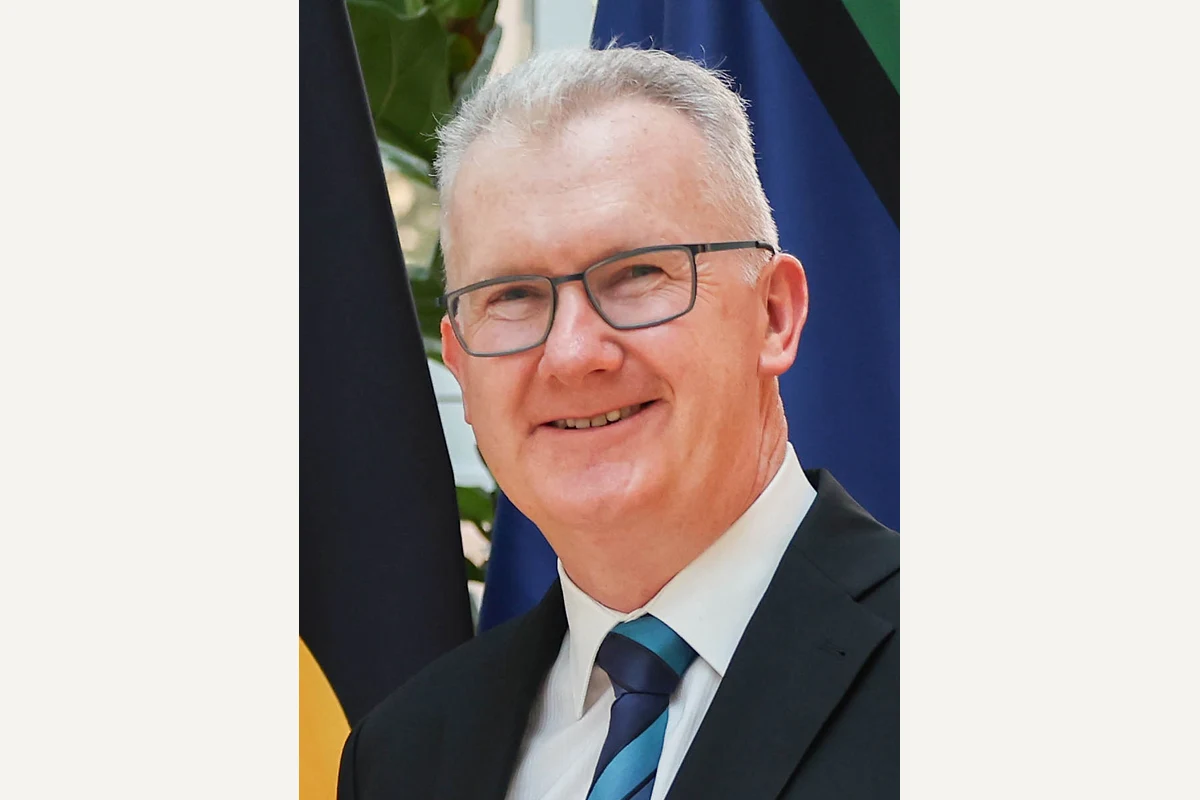 Portrait of Tony Burke during a September 2025 visit to London