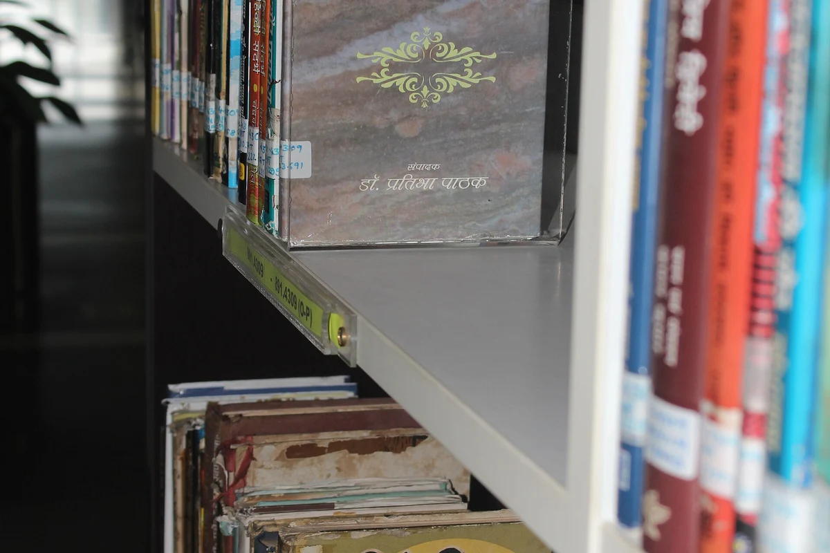 Books in the Hindi section of Goa State Central Library