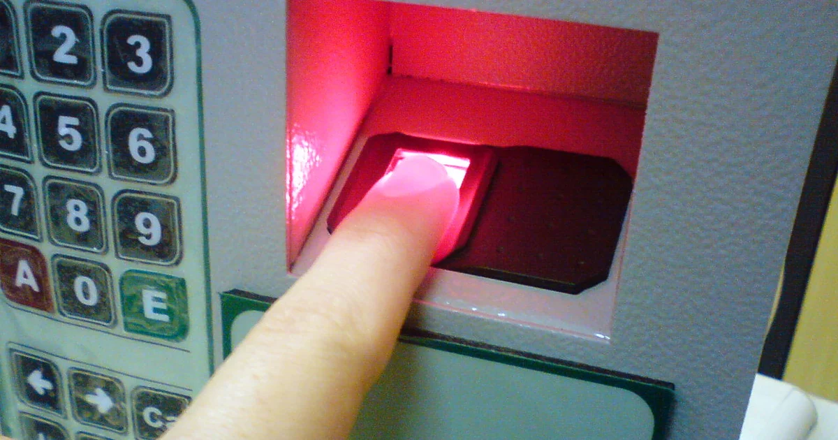 Fingerprint scanner in Brazil illustrating Australia visa biometrics identification