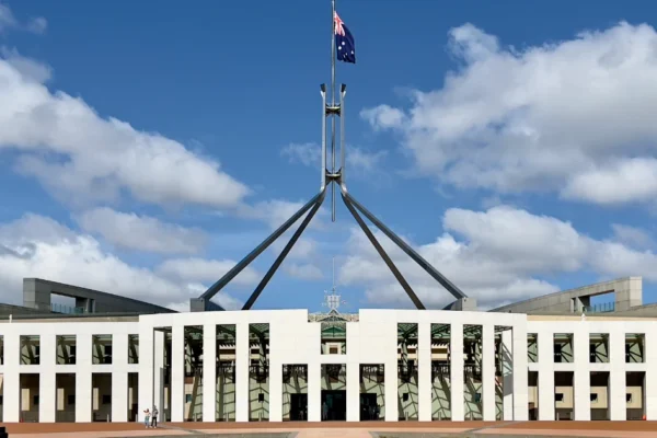 Parliament House in Canberra, where the Coalition migration plan is being debated